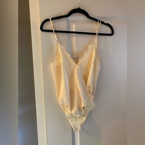 Abercrombie yellow tank bodysuit